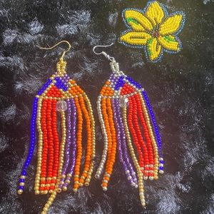 Beautiful beaded earrings
